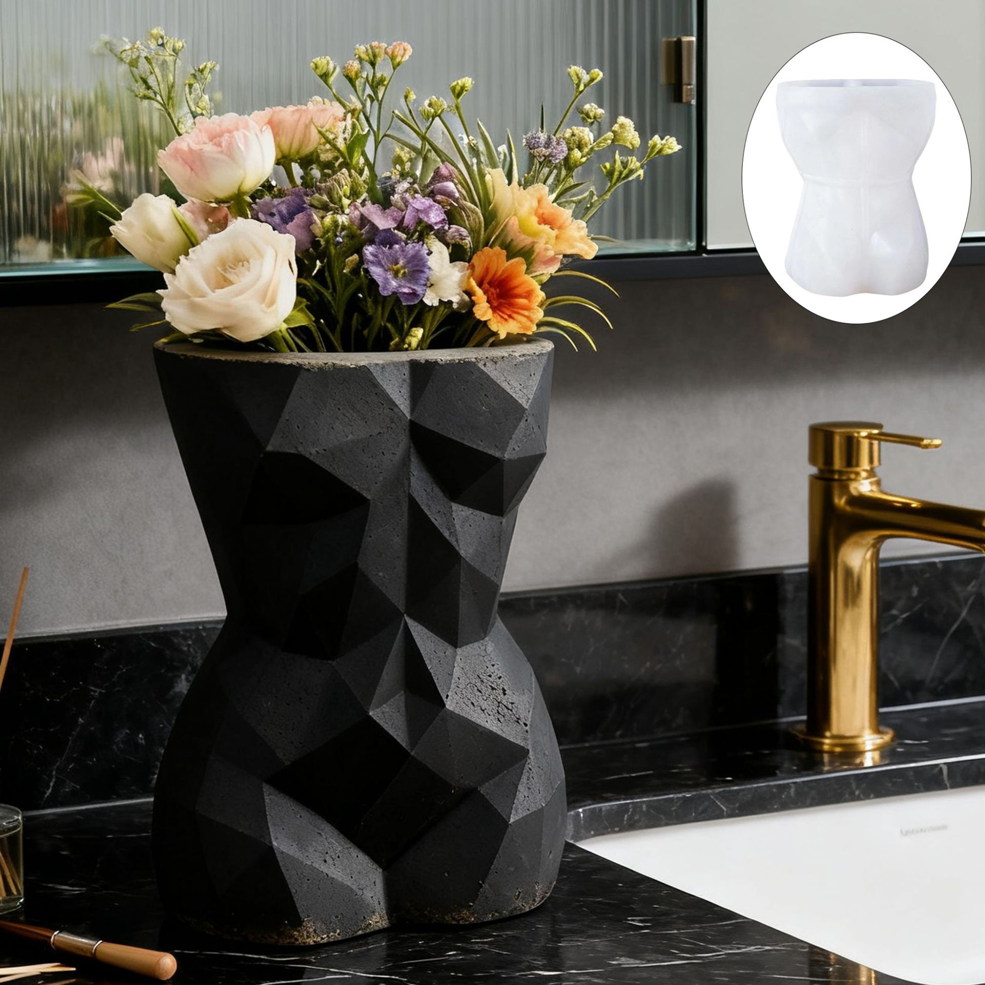 Gardening Tools Women - 3D Geometric Female Body Flower Pot