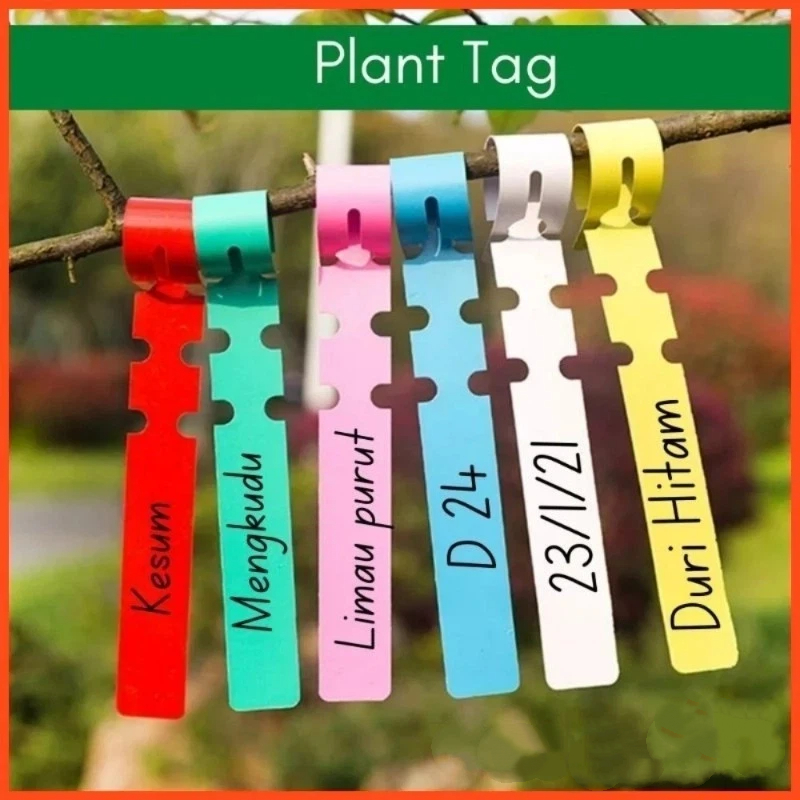 Plant Label Tags - Plant Tag / Penanda Pokok /