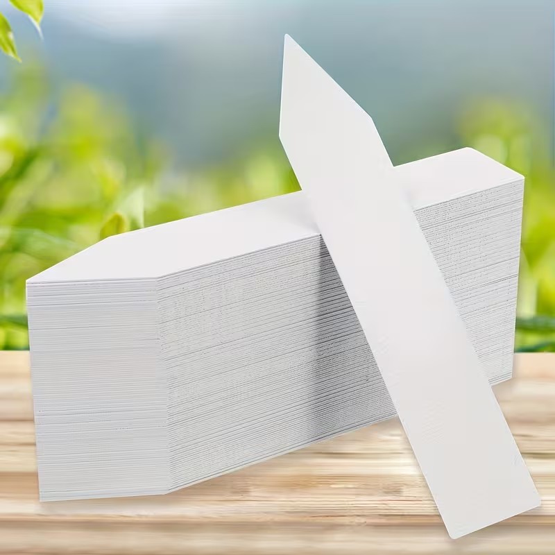 Plant Label Tags - 100pcs White Waterproof Plant Labels –