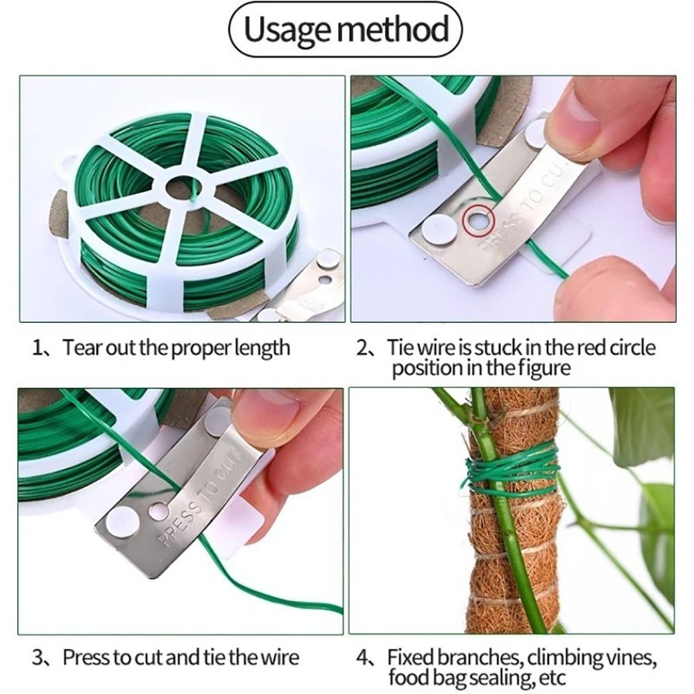1Pcs Iron Wire Cable Ties Plan - Garden Wire Twist Tie ulasan dan harga