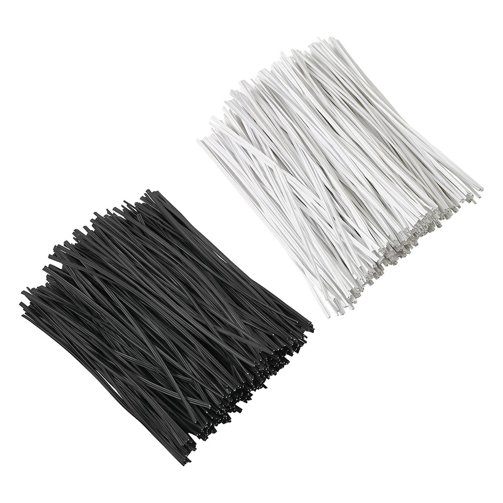 100Pcs BK WH Oblate Iron Wire  - Garden Wire Twist Tie ulasan dan harga