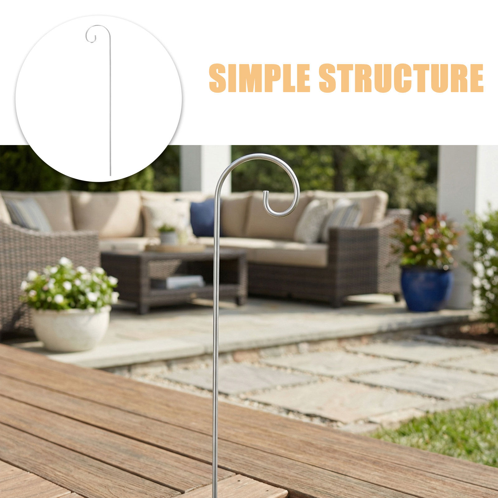 25Pcs Shepherd Hooks Outdoor M - Plant Label Tags ulasan dan harga