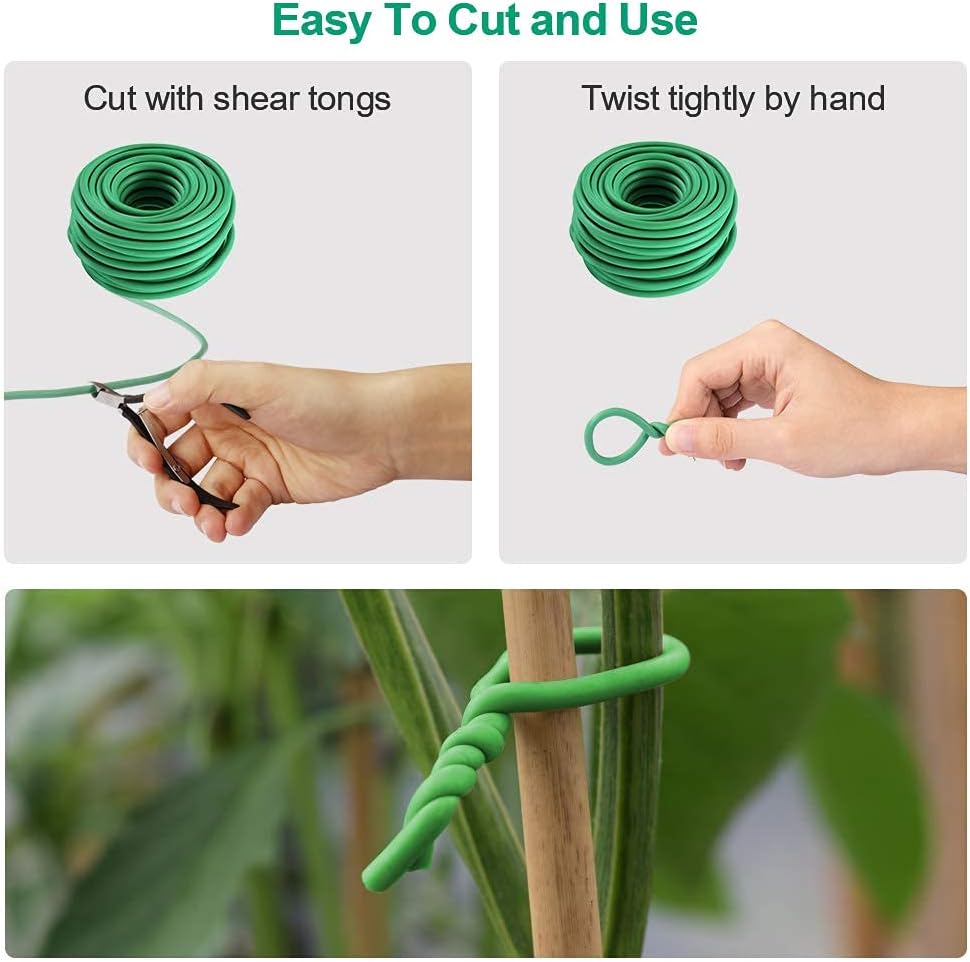 Garden Plants Climbing Tie Gre - Garden Wire Twist Tie ulasan dan harga