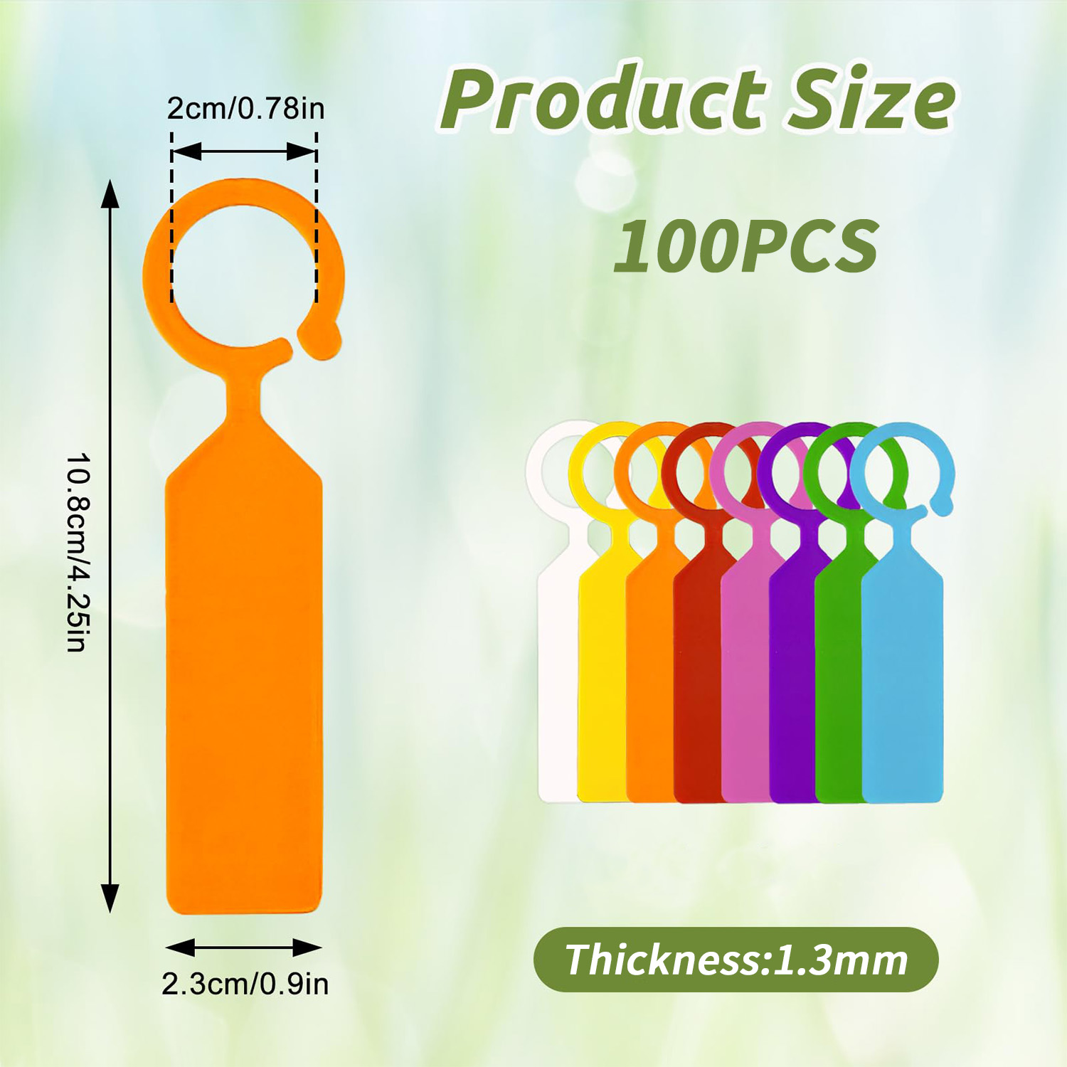 100PCS 10.7x2.3CM Plastic Gard - Plant Label Tags ulasan dan harga