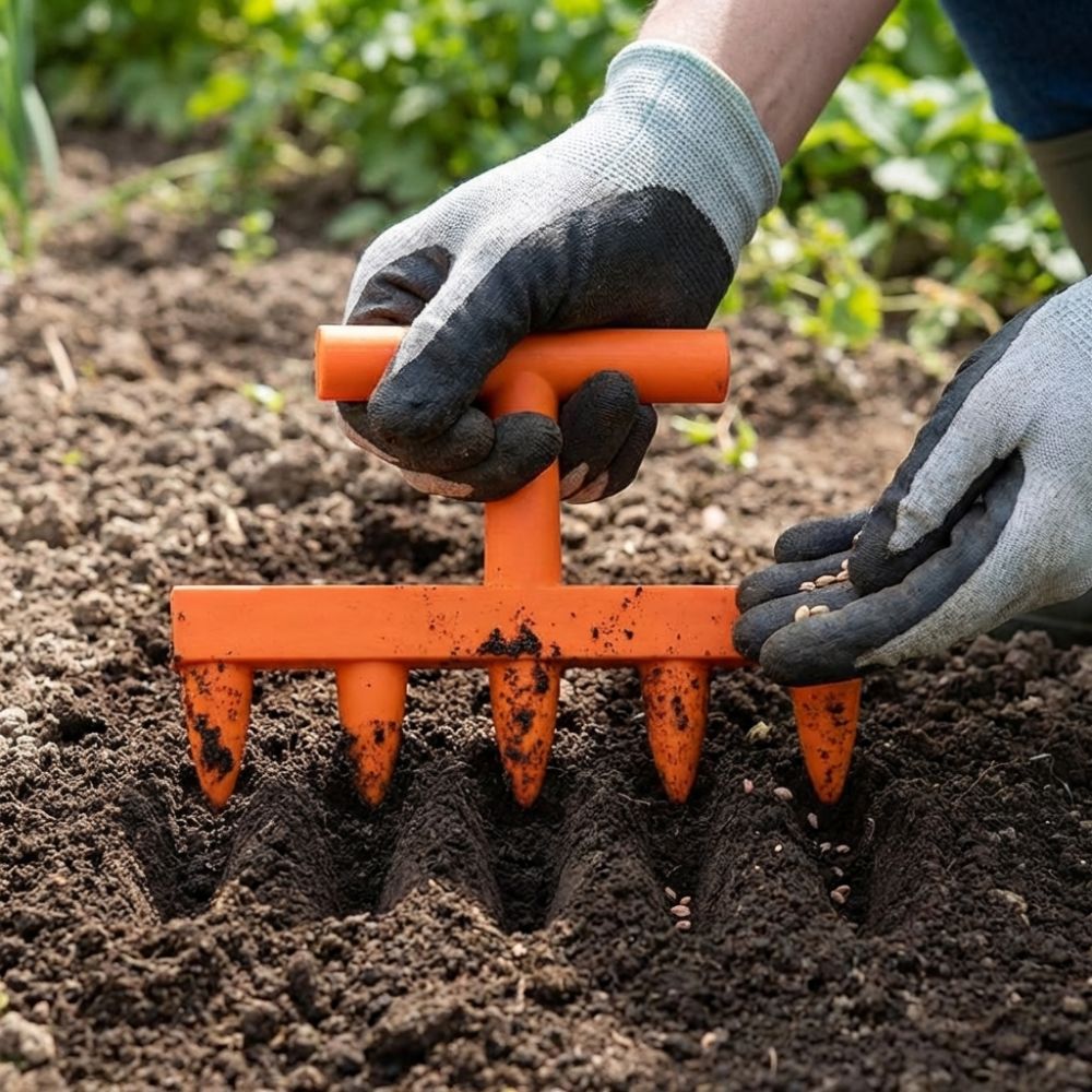 Plastic Soil Hole Drilling Too - Garden Row Marker ulasan dan harga