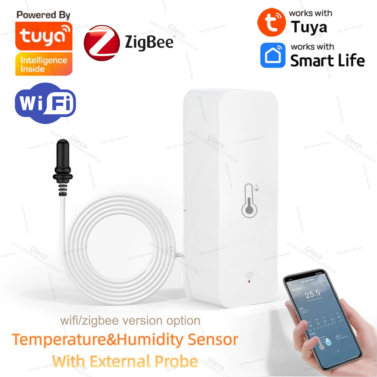 Tuya Wifi Zigbee Temperature a - Aquaponics Fish Tank ulasan dan harga