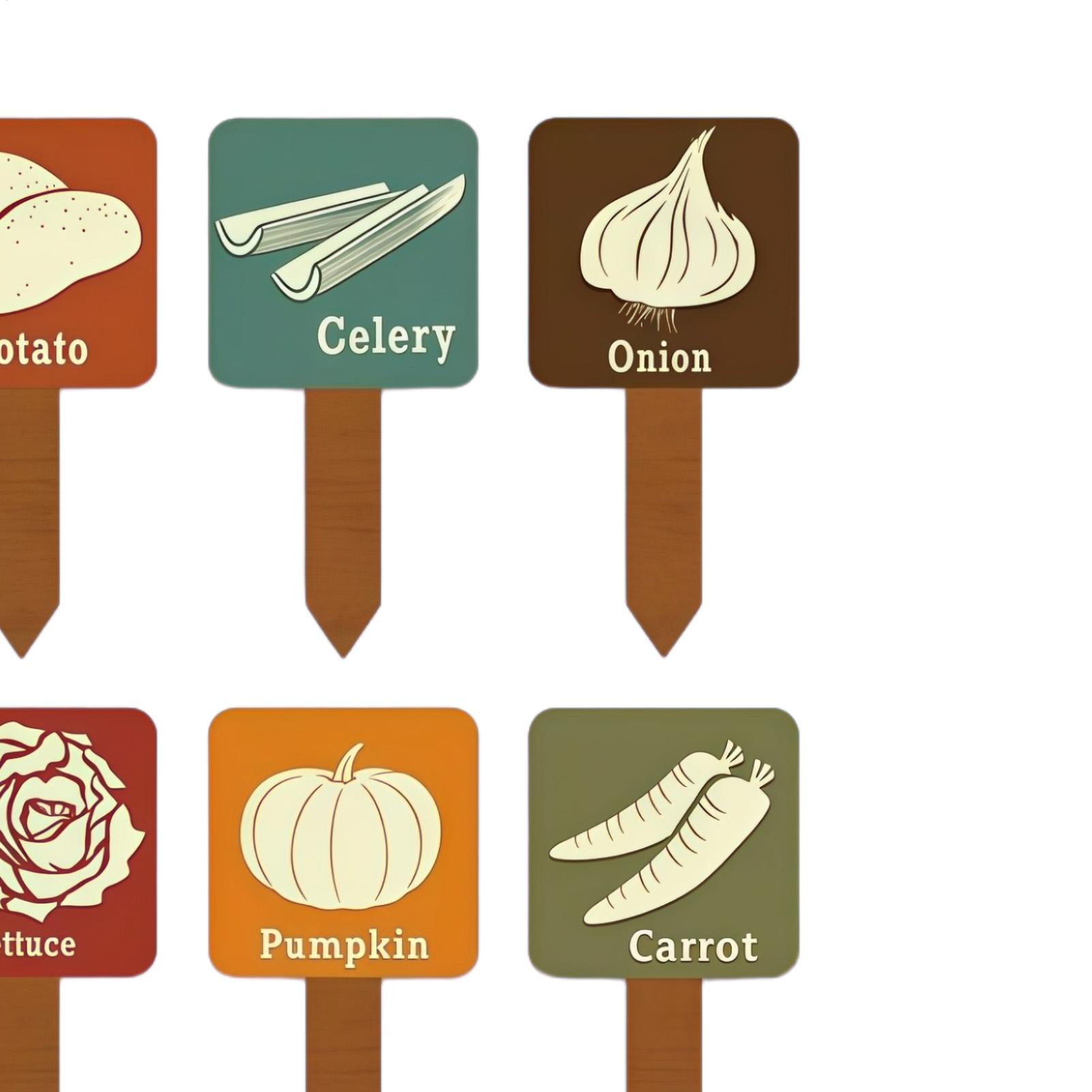 Vegetable Garden Signs 15 Piec - Garden Row Marker ulasan dan harga