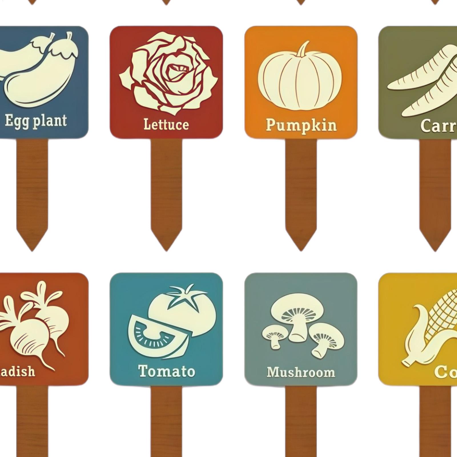 Vegetable Garden Signs 15 Piec - Garden Row Marker ulasan dan harga