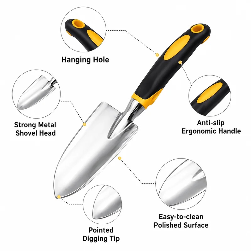 Stainless Steel Garden Trowel  - Gardening Tools Trowel ulasan dan harga