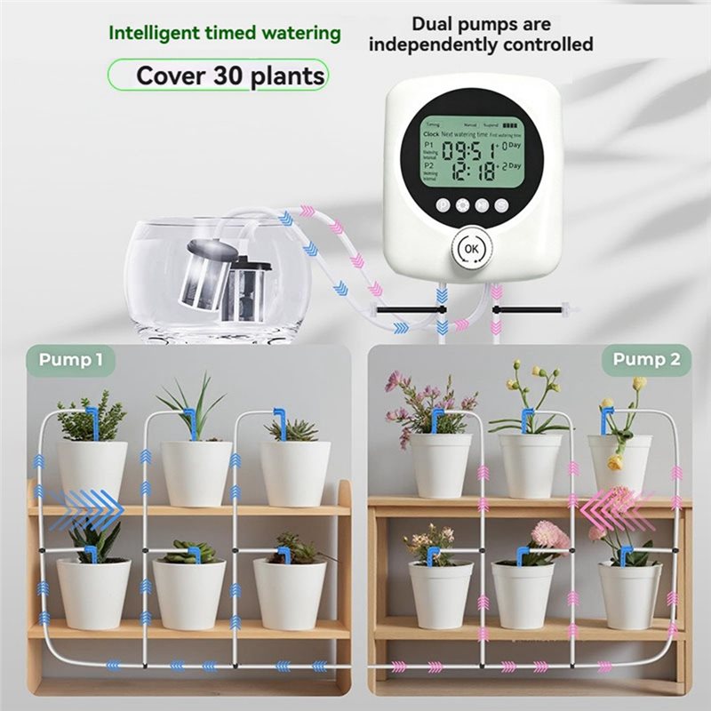 ALIM-For 30 Potted Plants Dual - Automatic Plant Waterer ulasan dan harga
