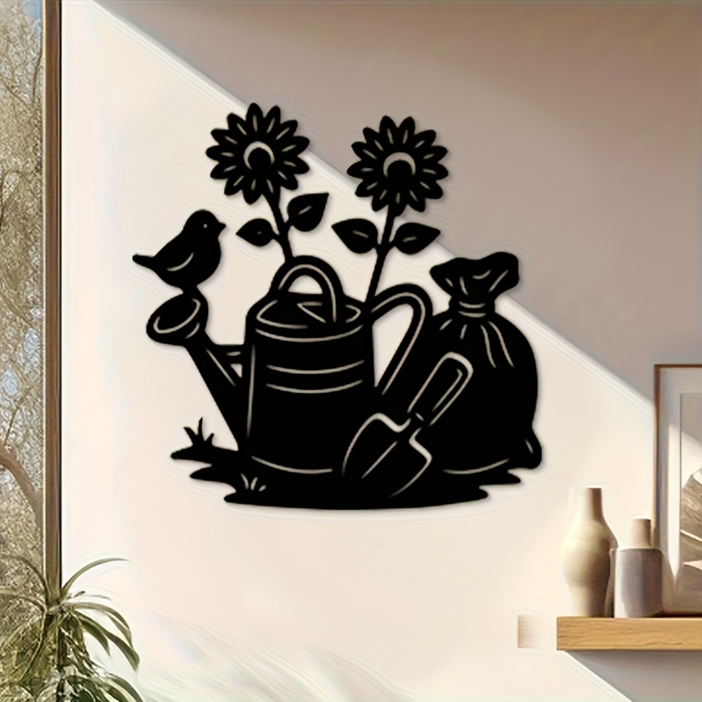 1Pcs Black Lacquered Metal Flo - Gardening Tools Vintage ulasan dan harga
