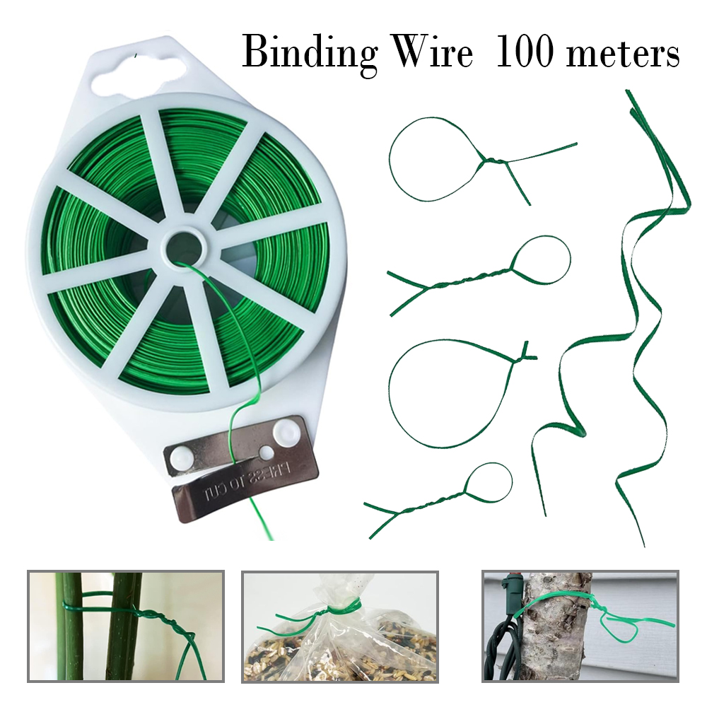 1-3pcs 100M Garden Twist Ties  - Garden Wire Twist Tie ulasan dan harga