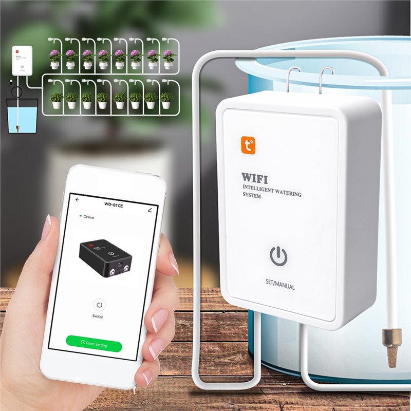 ABMR-Tuya Smart Wifi Garden Co - Drip Irrigation Kit ulasan dan harga