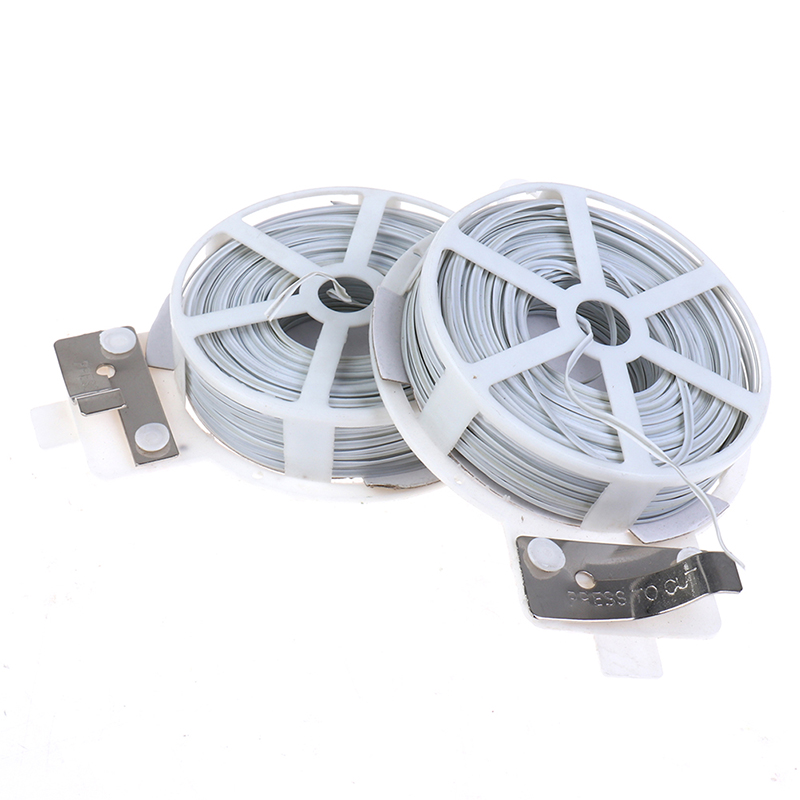 1Pc (50m) White Multi-Function - Garden Wire Twist Tie ulasan dan harga