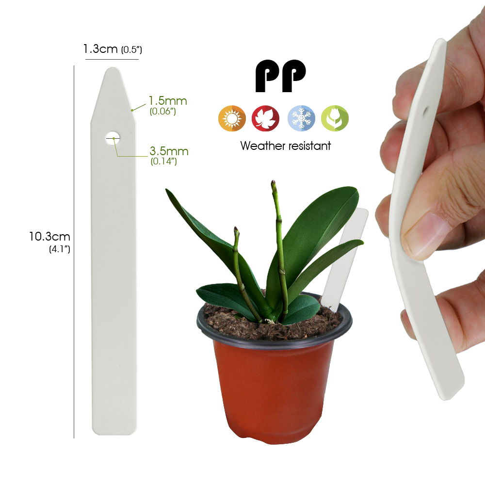 N314 PP Plant Label 10.3cm wit - Plant Label Tags ulasan dan harga