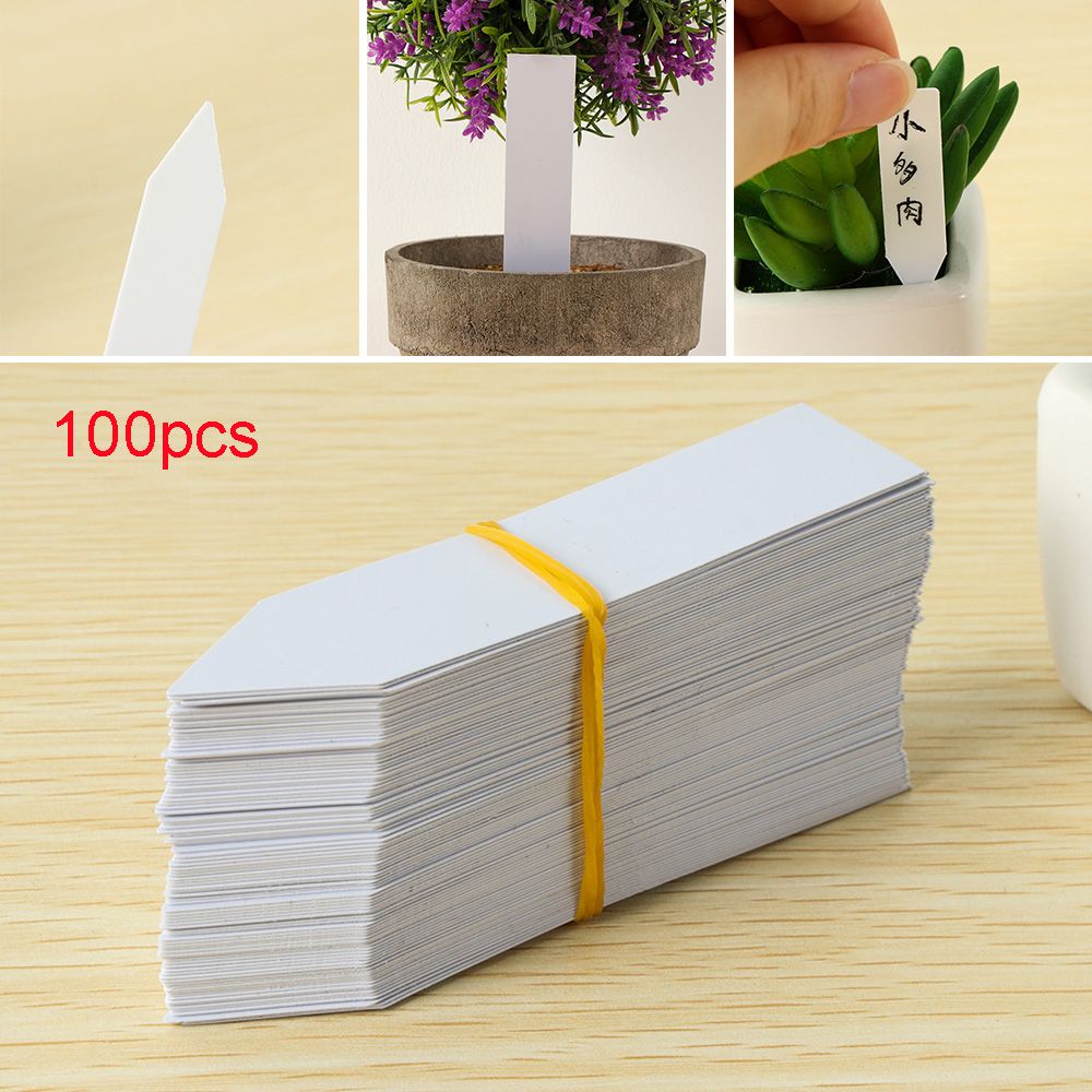100Pcs Reusable Classification - Plant Label Tags ulasan dan harga