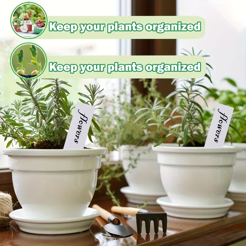 100pcs White Waterproof Plant  - Plant Label Tags ulasan dan harga