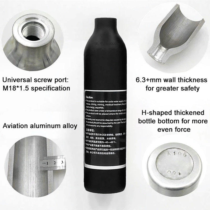 High Pressure Bottle Thread M1 - Aquaponics Fish Tank ulasan dan harga