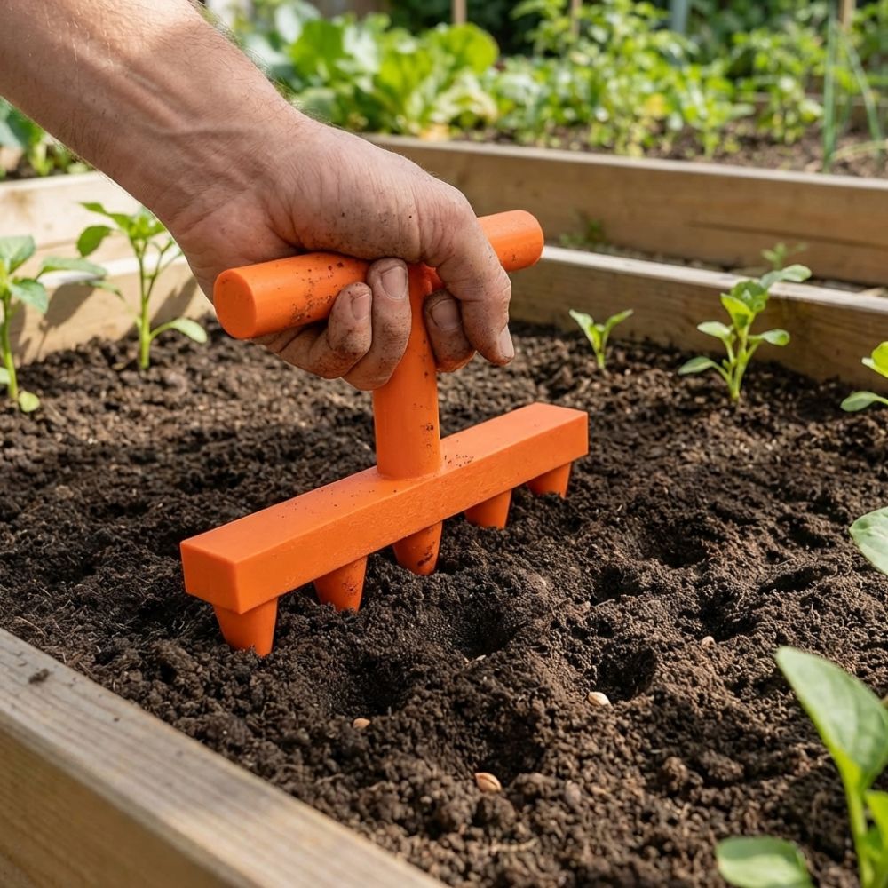 Durable Plastic Soil Hole Dril - Garden Row Marker ulasan dan harga