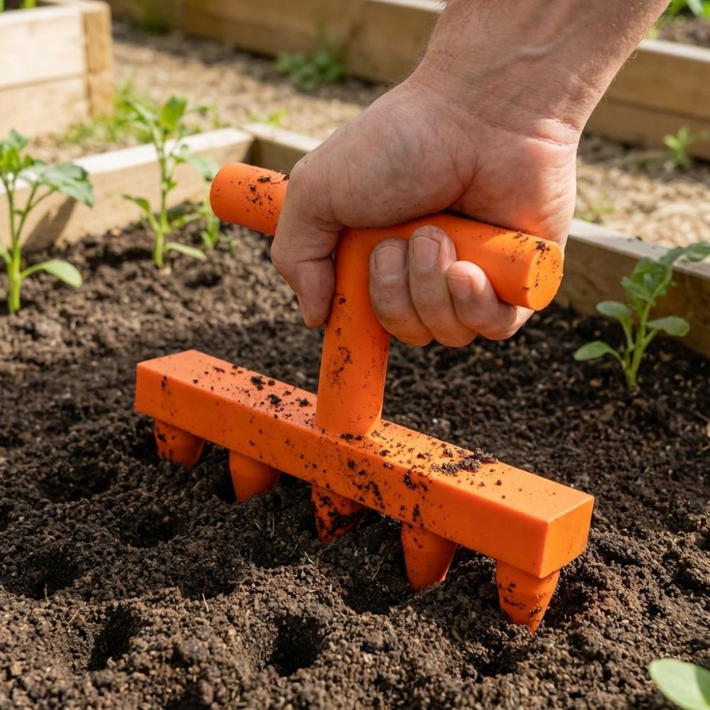 Durable Plastic Soil Hole Dril - Garden Row Marker ulasan dan harga