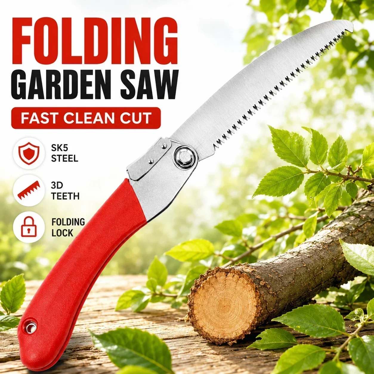 Folding Pruning Saw 210mm SK5  - Gardening Tools To Cut Branches ulasan dan harga