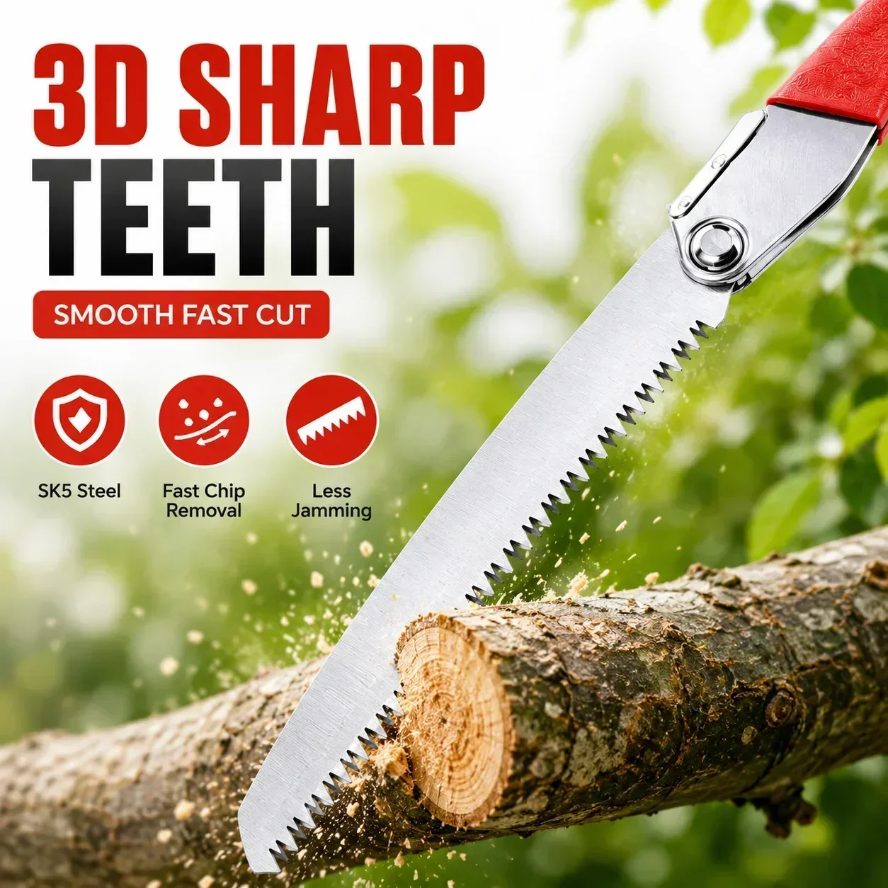 Folding Pruning Saw 210mm SK5  - Gardening Tools To Cut Branches ulasan dan harga